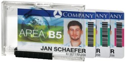 Durable badge pushbox