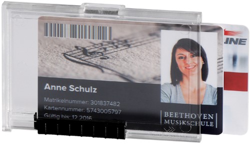 Kaarthouder Durable 8921 Pushbox duo ds/10