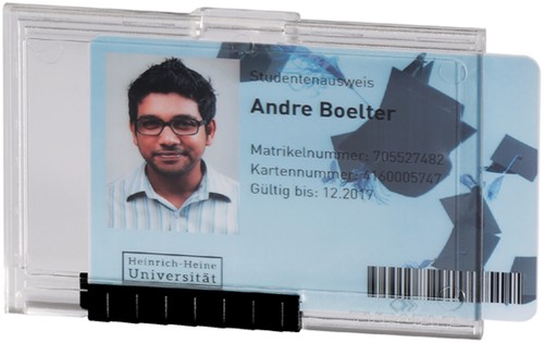 Kaarthouder Durable 8922 Pushbox mono ds/10