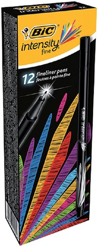 Fineliner Bic Intensity 0,4mm zwart -3