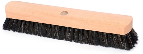 Zaalveger 40cm zwart haar