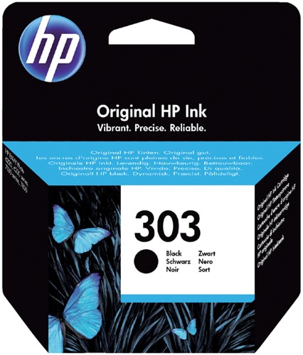 Inktcartridge HP T6N02AE (303) zwart
