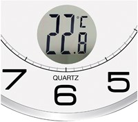 Wandklok Unilux Tempus radio controlled Ø30,5cm lichtgrijs -3