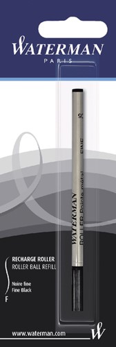 Rollerpenvulling Waterman F zwart