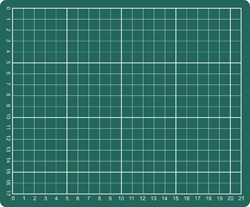 Snijmat Rillstab 230x190mm A5 3-laags groen