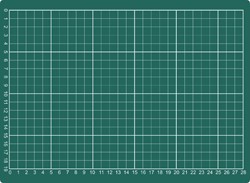 Snijmat Rillstab 220x300mm A4 3-laags groen