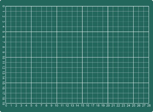 Snijmat Rillstab 220x300mm A4 3-laags groen