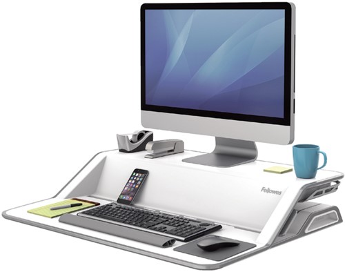 Meubel Fellowes Lotus zit-sta werkplek wit