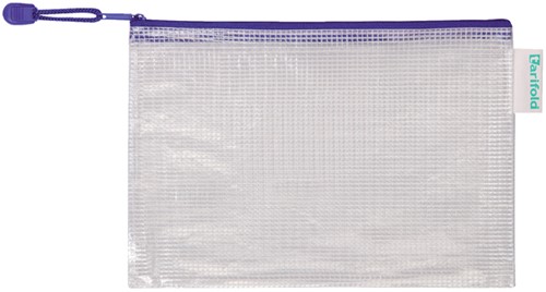 Opbergtas met rits Tarifold A5 blauw