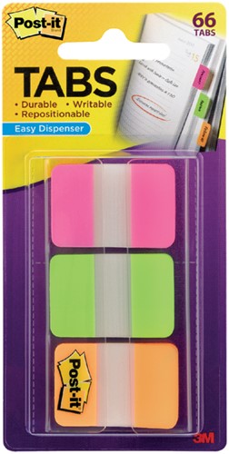 Indextabs 3M Post-it 686PGO sterk 25mm assorti pak/66