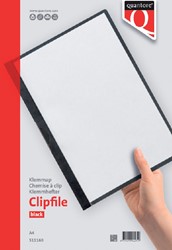 Klemmap A4 Quantore 30vel zwart