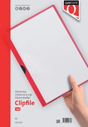Klemmap A4 Quantore 30vel rood