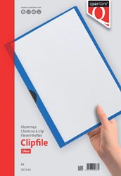 Klemmap A4 Quantore 30vel blauw