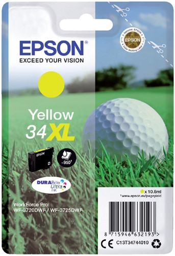 Inkcartridge Epson T3474 34XL geel HC