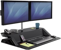 Meubel Fellowes Lotus zit-sta werkplek zwart-2