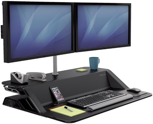 Meubel Fellowes Lotus zit-sta werkplek zwart-2