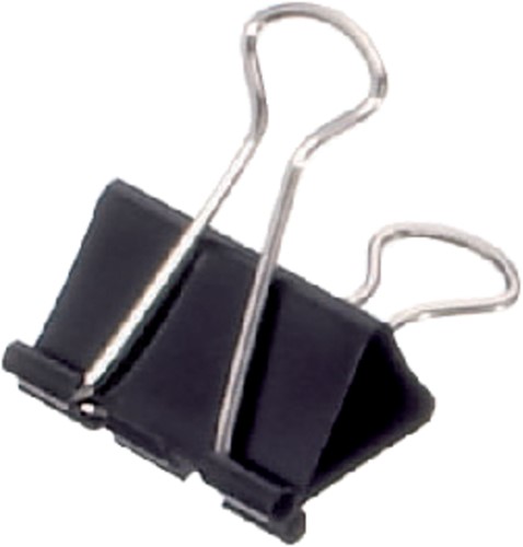 Papierklem Maul 213 Foldback 32mm capaciteit 13mm zwart ds/12