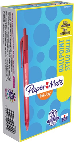 Balpen Paper Mate Inkjoy 100RT M rood-2