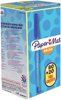 Balpen Paper Mate Inkjoy 100 CAP M blauw -2