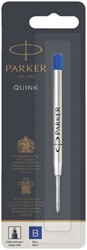 Balpenvulling Parker Quink B blauw