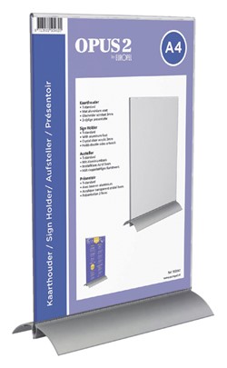 OPUS 2 tafelstandaard acryl/aluminium