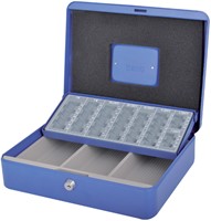 Geldkist 300x230x90mm model 212 blauw