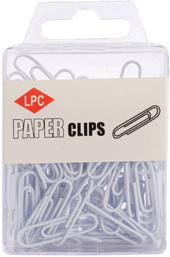 Paperclip LPC 28mm 100stuks wit