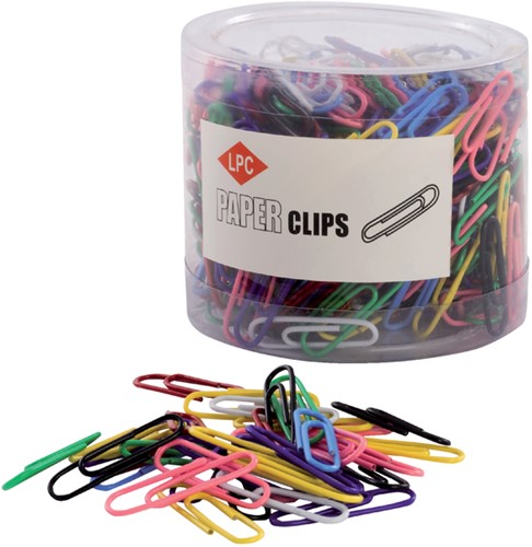 Paperclip LPC 28mm 300stuks assorti