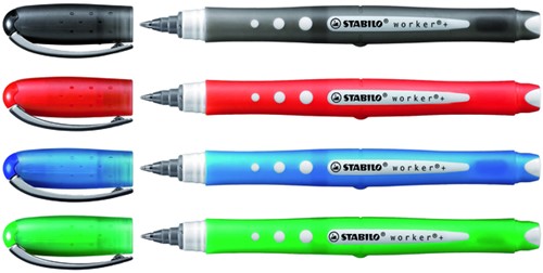 Rollerpen STABILO worker 0.5mm colorful 2019/46 zwart-2