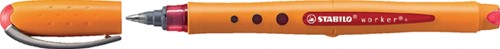 Rollerpen STABILO Worker 0.5mm rood