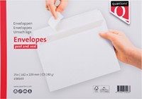 Enveloppen bank 162x229mm Quantore zelfklevend pk/25-3