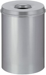 Papierbak + vlamdover Vepa Bins 30 liter grijs 