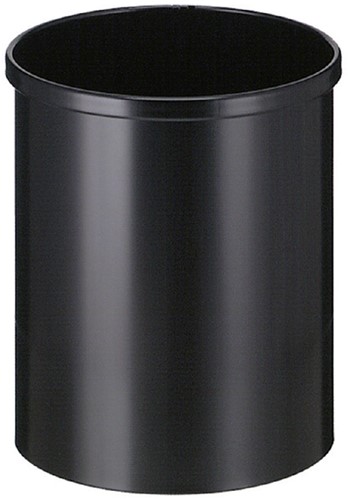 Papierbak metaal 315mm 15ltr zwart economy