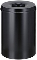 Papierbak + vlamdover Vepa Bins 30 liter 33.5cm zwart 