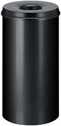 Papierbak + vlamdover Vepa Bins 50 liter 33.5cm zwart 