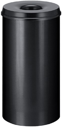 Papierbak + vlamdover Vepa Bins 50 liter 33.5cm zwart 
