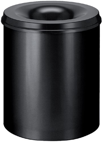 Papierbak + vlamdover Vepa Bins 8 liter 47 cm zwart 