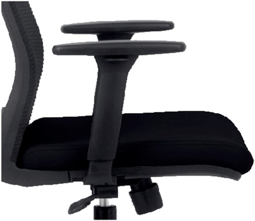 Armlegger Euroseats Evora verstelbaar zwart set/2