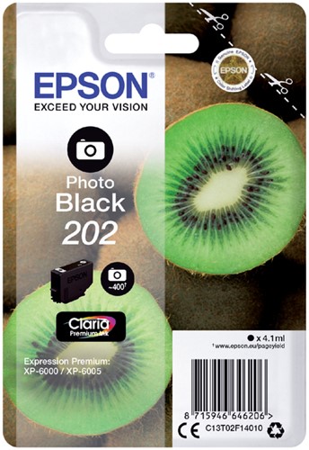 Inkcartridge Epson T02E14 202 foto zwart