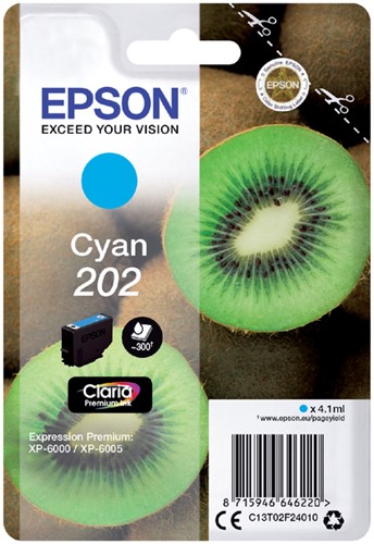 Inkcartridge Epson T02F24 202 blauw
