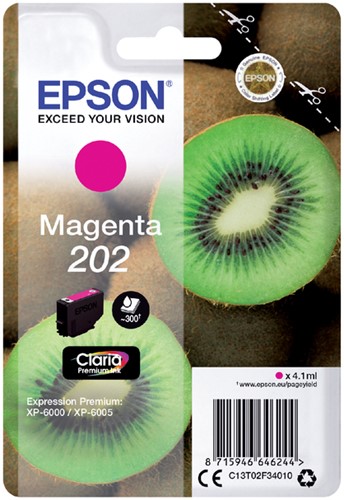 Inkcartridge Epson T02F34 202 rood