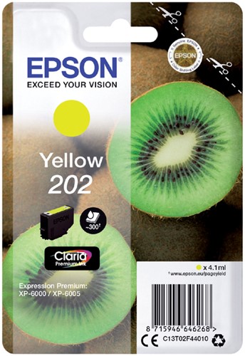 Inkcartridge Epson T02F44 202 geel