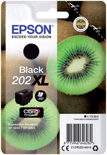 Inkcartridge Epson T02G14 202XL zwart