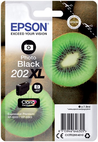Inkcartridge Epson T02H14 202XL zwart XL