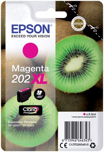 Inkcartridge Epson T02H34 202XL magenta