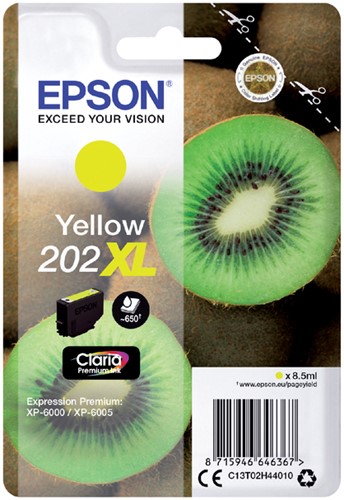 Inkcartridge Epson T02H44 202XL geel