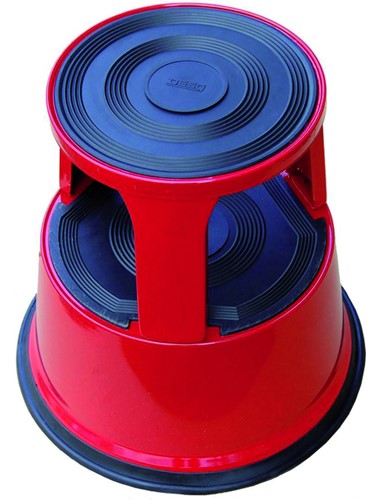 Rolkrukje Roll a Step 42cm metaal rood