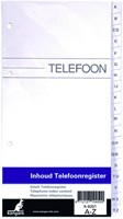 Telefoonalbumvulling Kangaro K-6201 4 rings A-Z 