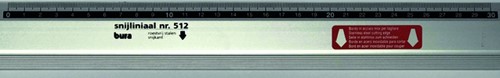 Snijliniaal Bura 512 aluminium 30cm