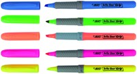 Tekstmarker Bic grip geel-2